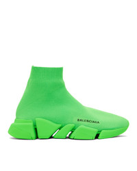 Balenciaga Green Speed 20 Sneakers