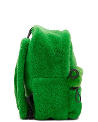 Off-White Green Mini Sherpa Backpack