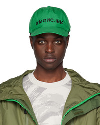 MONCLER GRENOBLE Green Logo Cap