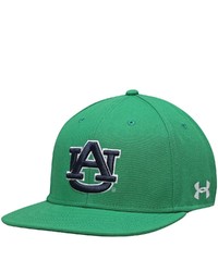 Under Armour Kelly Green Auburn Tigers On Field Baseball Fitted Hat