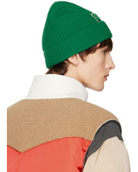 Kenzo Green College Patch Beanie