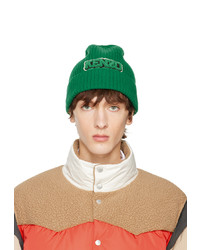 Kenzo Green College Patch Beanie