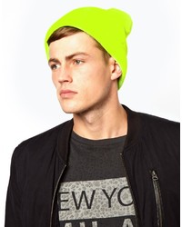 Asos Neon Beanie Hat