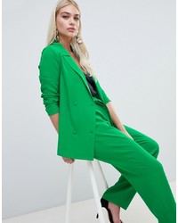 Outrageous Fortune Longline Blazer In Green