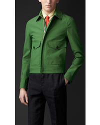 green burberry jacket
