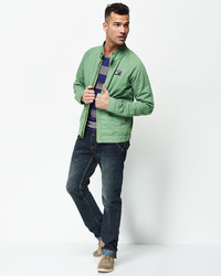 Superdry Commodity Edition Zip Front Jacket Tea Green