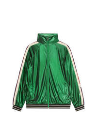 Gucci Oversize Laminated Jersey Jacket