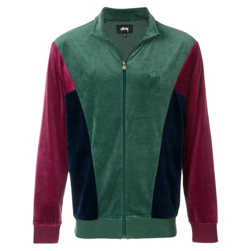 Stussy Velour Panel Track Jacket, $187 | farfetch.com | Lookastic