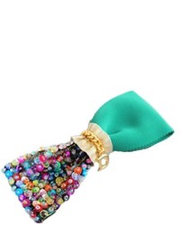 ChicNova Bow Design Hair Clip With Sequin And Metal Chain Detail