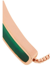 Monica Vinader Baja Rose Gold Plated Green Onyx Bracelet