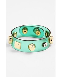 Cara Couture Studded Bracelet Green