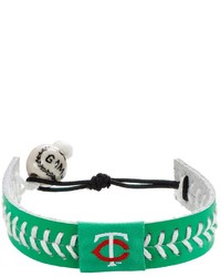 Gamewear Minnesota Twins Leather Baseball Bracelet