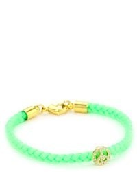 Tai Green Peace Charm Bracelet