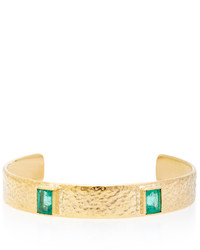 Octavia Elizabeth 18k Gold Emerald Bracelet