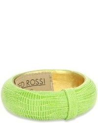 Ted Rossi Palm Beach Chic Medium Embossed Leather Bangle Bracelet