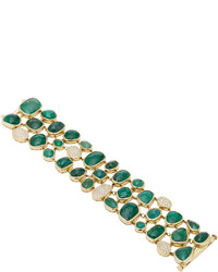 Pamela Huizenga Emerald And Diamond Bracelet