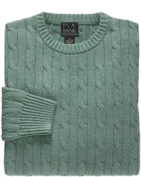Cotton Sweater Cable Crew