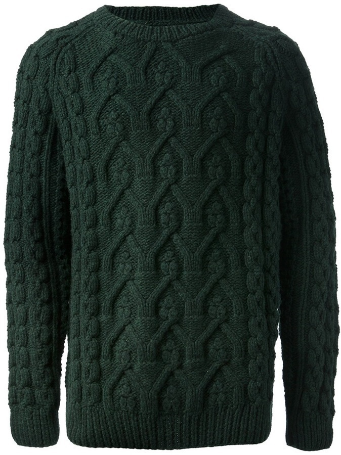 Maison Martin Margiela Cable Knit Sweater, $922 | farfetch.com