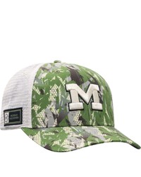 Top of the World Camowhite Michigan Wolverines Oht Military Appreciation Shattered Trucker Snapback Hat At Nordstrom