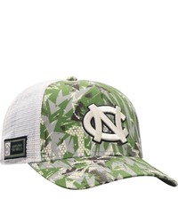 Top of the World Camowhite North Carolina Tar Heels Oht Military Appreciation Shattered Trucker Snapback Hat At Nordstrom