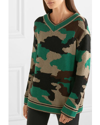 Burberry Intarsia Cotton Sweater