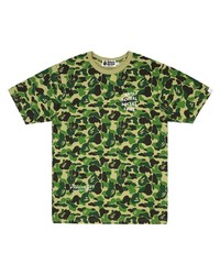 Green Camouflage Crew-neck T-shirt