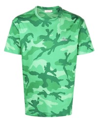 Valentino Camouflage Print Cotton T Shirt