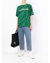 A Bathing Ape Camouflage Print Short Sleeve T Shirt