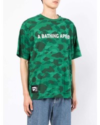 A Bathing Ape Camouflage Print Short Sleeve T Shirt