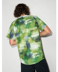 Off-White Active Camouflage Print Mesh T Shirt