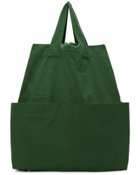 Phoebe English Green Giant Canvas Backpack