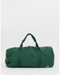 Fred Perry Vintage Logo Duffle Bag In Green