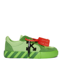 Green Canvas Low Top Sneakers