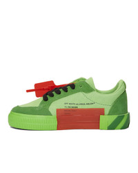Off-White Green Low Vulcanized Sneakers