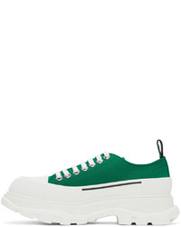 Alexander McQueen Green Tread Slick Low Sneakers