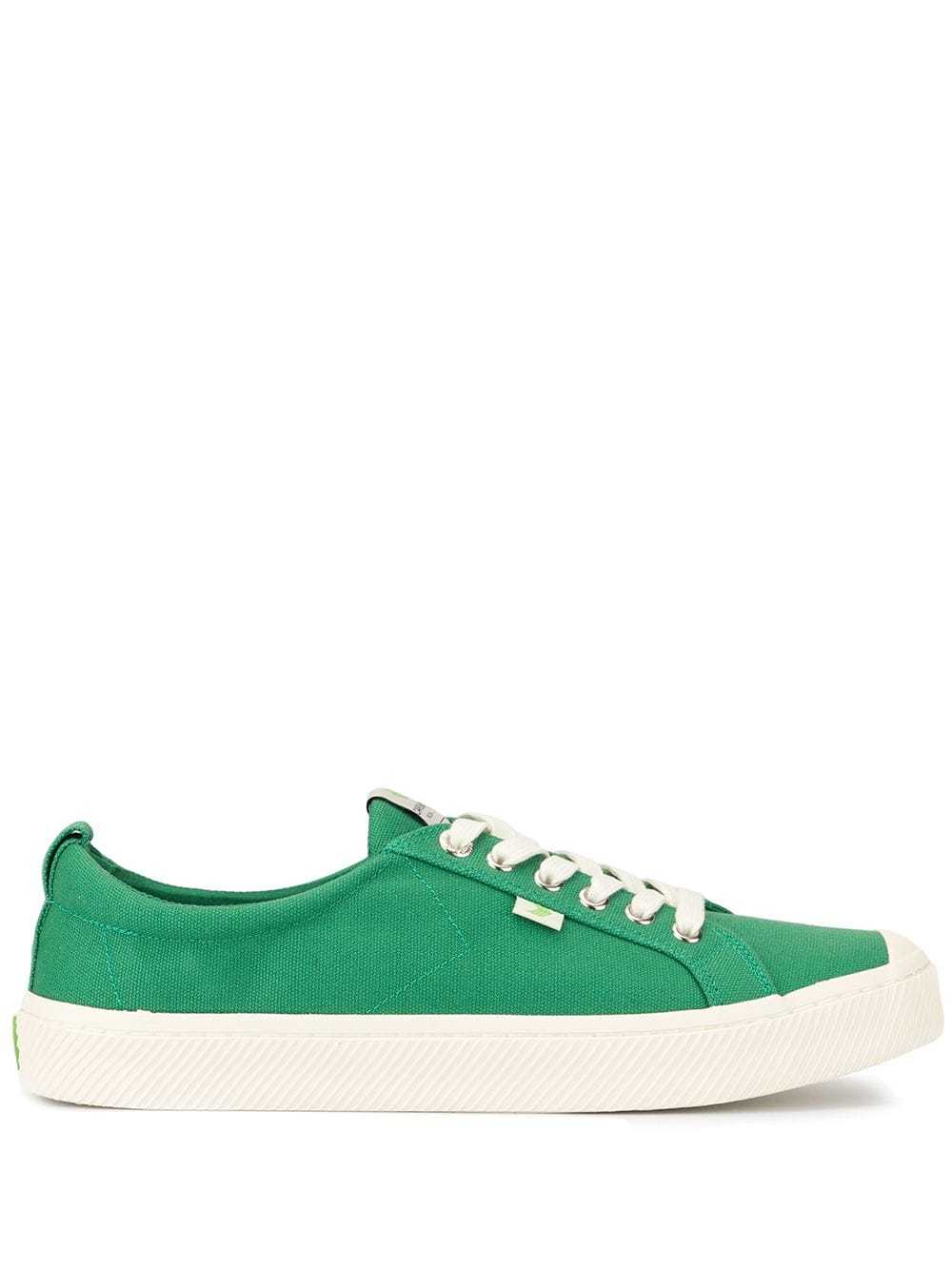 Cariuma Oca Low Green Canvas Sneaker, $79 | farfetch.com | Lookastic