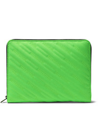 Green Canvas Zip Pouch