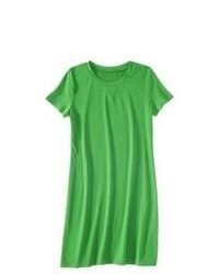 Second Skin, LLC Merona Knit T Shirt Dress Mahal Green S