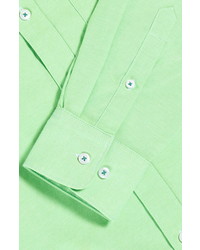 Green Chambray Long Sleeve Shirt