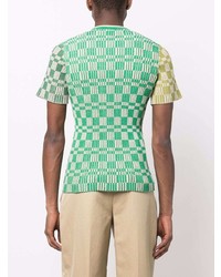 Jacquemus Ribbed Geometric Pattern T Shirt