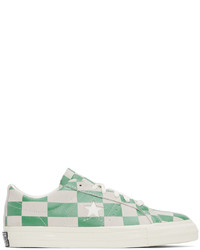 Converse Green Grey Warped Board Sneakers