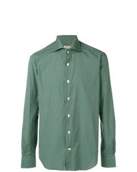 Green Check Long Sleeve Shirt