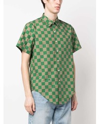 ERL Checked Short Sleeved Shirt