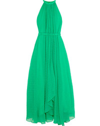 Green Chiffon Maxi Dress