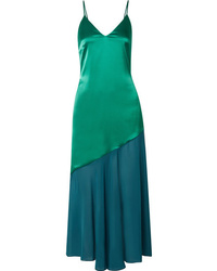 Green Chiffon Midi Dress