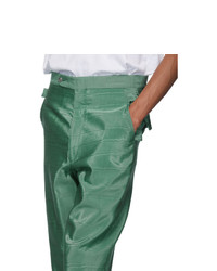Bode Green Moire Trousers