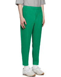 Homme Plissé Issey Miyake Green Monthly Color July Trousers