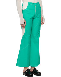 HEAD OF STATE Green White Ojo Trousers