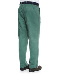Peter Millar Linen Double Faced Pants Green