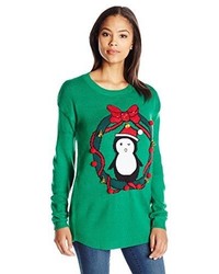 Allison Brittney Light Up Penguin And Jingle Bells Ugly Christmas Sweater